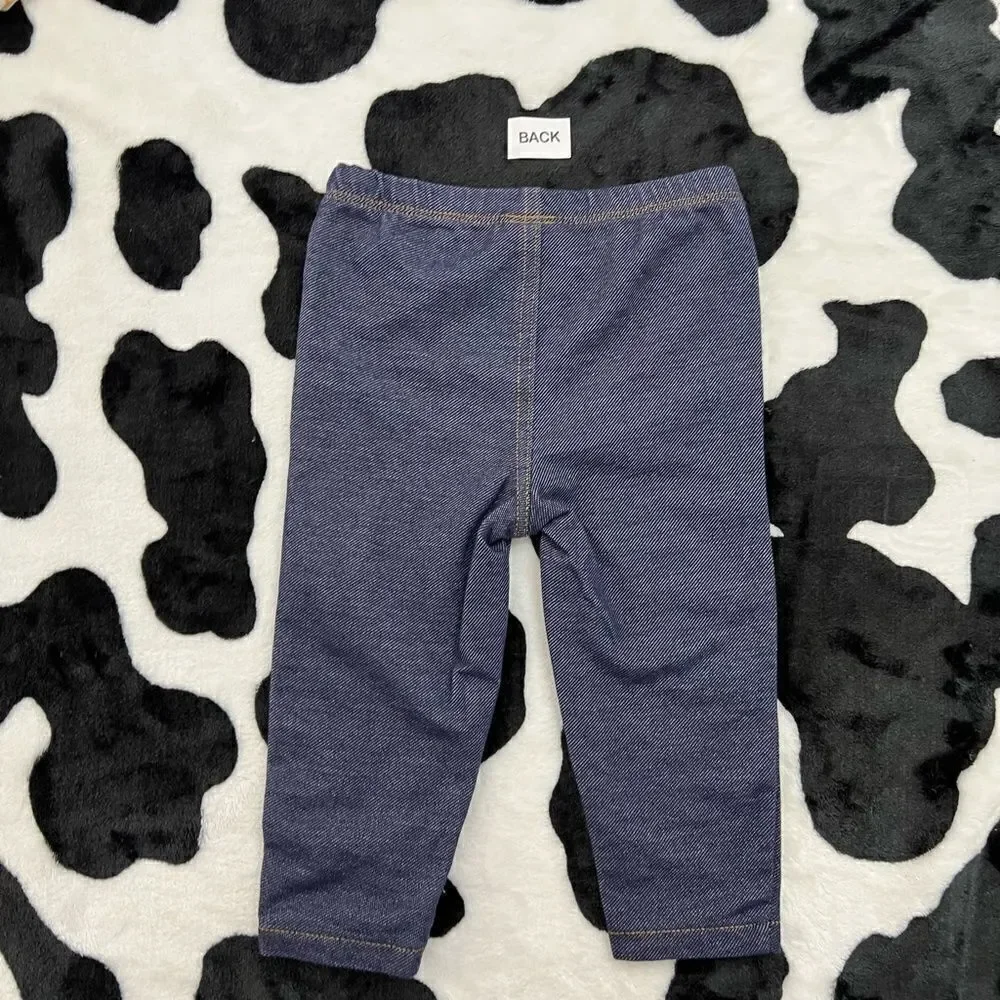 Fall Floral Baby Girl Longsleeve Peplum Bodysuit & Pant Set Size 12 months